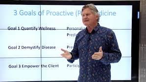 Dr. Graham Simpson speaking on the 3 Goals of Proactive Medicine
