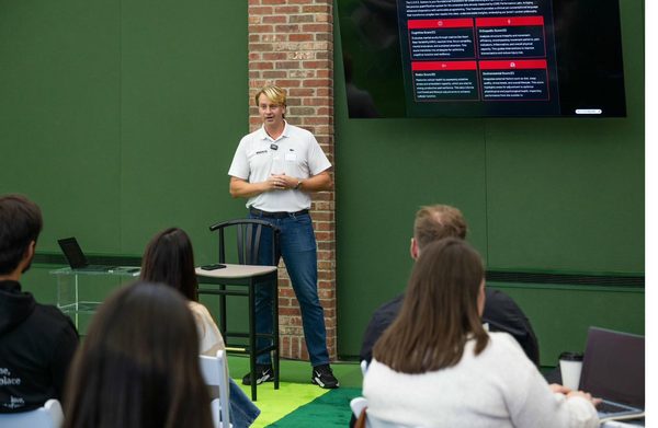 Dr. Shrump presenting